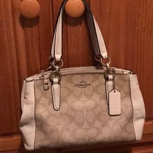 Leather Coach hand bag